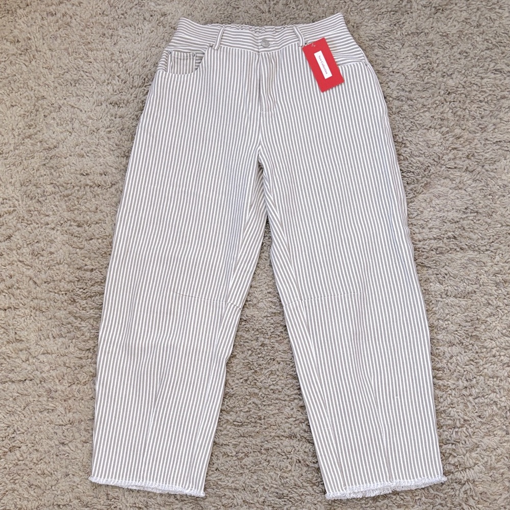 NEW Striped Barrel Pants
